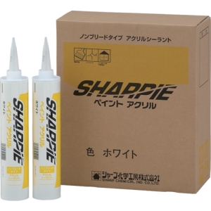シャープ化学 シーリング剤 シャーピー ペイントアクリル ホワイト 330ml 20本入り SHARPIE-PA-W_set