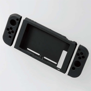 ELECOM 【生産完了品】抗菌シリコンカバー Nintendo Switch用 セパレートタイプ GM-NS20ASCBK