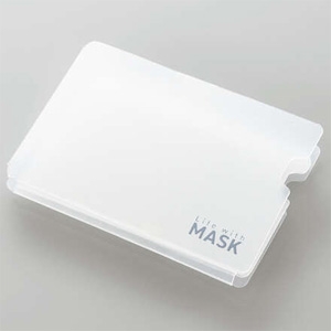 ELECOM 【生産完了品】コンパクト折りたたみケース マスク用 コンパクトサイズ クリア 4個入 IPM-MKC01CR