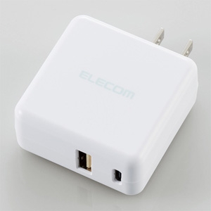 ELECOM 【生産完了品】AC充電器 合計最大出力3.6A Type-C×1ポート・USB-A×1ポート 高速充電対応 ホワイト MPA-ACC07WH