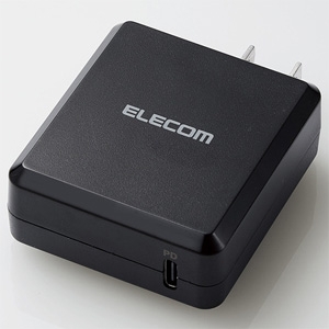 ELECOM 【生産完了品】AC充電器 PD対応 超高速充電タイプ 最大出力18W Type-C×1ポート ブラック MPA-ACCP06BK