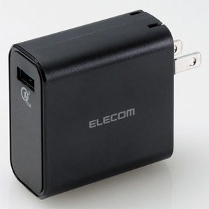ELECOM AC充電器 QuickCharge3.0対応 激速充電タイプ 最大出力3.0A USB-A×1ポート ブラック AC充電器 QuickCharge3.0対応 激速充電タイプ 最大出力3.0A USB-A×1ポート ブラック MPA-ACUQ01BK