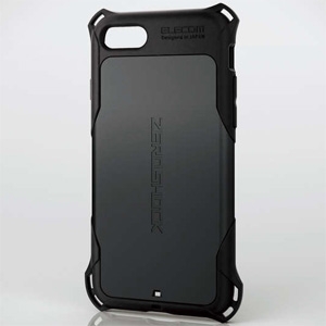 ELECOM 【生産完了品】ZEROSHOCKケース iPhoneSE 第2世代・8・7用 衝撃吸収フィルム付 PM-A19AZEROBK