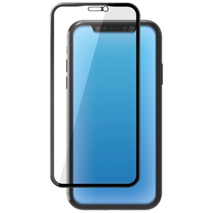 ELECOM フレーム付強化ガラスフィルム フルカバータイプ iPhone11 Pro・XS・X用 ブルーライトカットタイプ PM-A19BFLGFRBLB