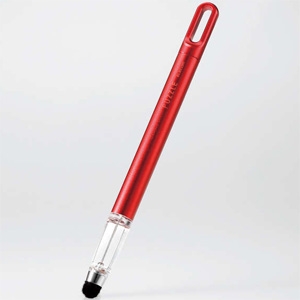 ELECOM ゲーミングタッチペン パズルゲーム専用 超感度タイプ ペン先約6mm レッド P-TPGCPZRD
