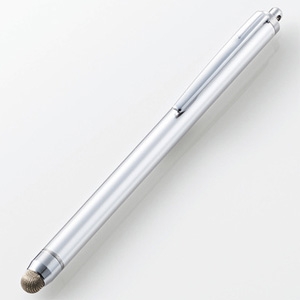 ELECOM タッチペン 導電繊維タイプ ペン先約6mm シルバー タッチペン 導電繊維タイプ ペン先約6mm シルバー P-TPS03SV