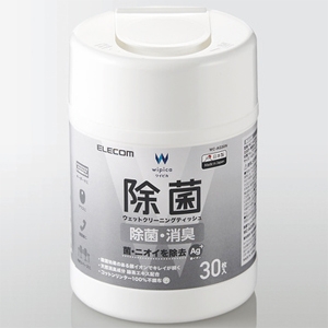 ELECOM ウェットクリーニングティッシュ 除菌タイプ ミニボトルタイプ 30枚入 ウェットクリーニングティッシュ 除菌タイプ ミニボトルタイプ 30枚入 WC-AG30N