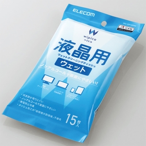 ELECOM 液晶用ウェットクリーニングティッシュ ノンアルコールタイプ ハンディタイプ 15枚入 液晶用ウェットクリーニングティッシュ ノンアルコールタイプ ハンディタイプ 15枚入 WC-DP15PN4