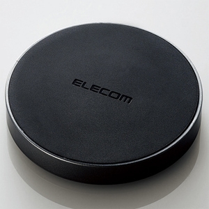 ELECOM 【生産完了品】ワイヤレス充電器 Qi規格対応 最大5W 長さ50cmケーブル付 ブラック ワイヤレス充電器 Qi規格対応 最大5W 長さ50cmケーブル付 ブラック W-QA02BK