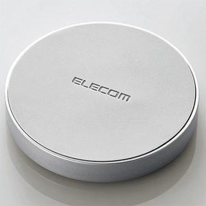 ELECOM 【生産完了品】ワイヤレス充電器 Qi規格対応 最大5W 長さ50cmケーブル付 シルバー W-QA02SV