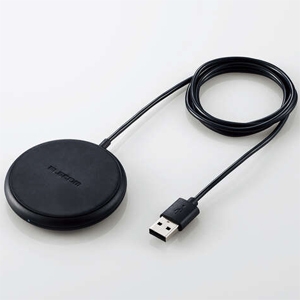 ELECOM ワイヤレス充電器 USB-Aケーブル一体型 Qi規格対応 卓上タイプ 最大5W ケーブル長100cm ブラック ワイヤレス充電器 USB-Aケーブル一体型 Qi規格対応 卓上タイプ 最大5W ケーブル長100cm ブラック W-QA16BK