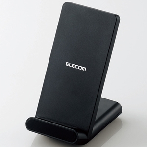 ELECOM ワイヤレス充電器 Qi規格対応 スタンドタイプ 縦・横置き対応 最大5W 長さ100cmケーブル付 ブラック ワイヤレス充電器 Qi規格対応 スタンドタイプ 縦・横置き対応 最大5W 長さ100cmケーブル付 ブラック W-QS05BK