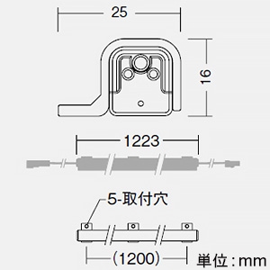 DAIKO LED一体型間接照明 《LEDs Bar》 防雨・防湿型 拡散タイプ DC24V専用 L1220mm 電球色(3000K) 電源別売 LED一体型間接照明 《LEDs Bar》 防雨・防湿型 拡散タイプ DC24V専用 L1220mm 電球色(3000K) 電源別売 LZW-93208YTW 画像3