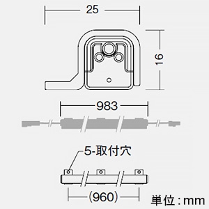 DAIKO LED一体型間接照明 《LEDs Bar》 防雨・防湿型 拡散タイプ DC24V専用 L980mm 電球色(3000K) 電源別売 LED一体型間接照明 《LEDs Bar》 防雨・防湿型 拡散タイプ DC24V専用 L980mm 電球色(3000K) 電源別売 LZW-93207YTW 画像3