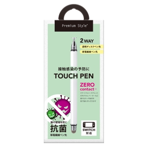 PGA 2WAYタッチペン ホワイト 2WAYタッチペン ホワイト PG-TPEN24WH 画像2