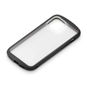 PGA iPhone 12/12 Pro用 ガラスタフケース ラウンドタイプ ブラック PG-20GGT01BK