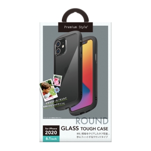 PGA iPhone 12/12 Pro用 ガラスタフケース ラウンドタイプ ブラック iPhone 12/12 Pro用 ガラスタフケース ラウンドタイプ ブラック PG-20GGT01BK 画像2