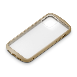 PGA iPhone 12/12 Pro用 ガラスタフケース ラウンドタイプ ベージュ PG-20GGT03BE