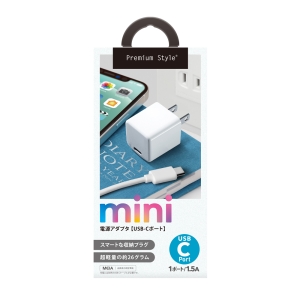 PGA mini電源アダプタ USB-Cポート ホワイト mini電源アダプタ USB-Cポート ホワイト PG-CPAC15A02WH 画像2