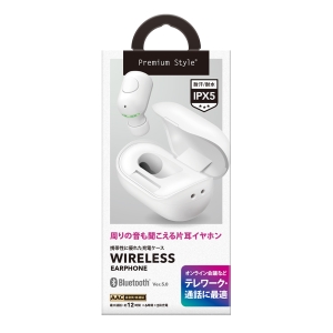 PGA 【限定特価】BluetoothR 5.0搭載 片耳ワイヤレスイヤホン 充電ケース付 ホワイト BluetoothR 5.0搭載 片耳ワイヤレスイヤホン 充電ケース付 ホワイト PG-BTE13BC2WH 画像2