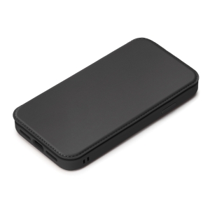 PGA 【生産完了品】iPhone 13 mini用 ガラスフリップケース ブラック PG-21JGF01BK