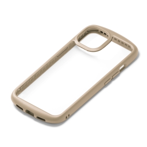 PGA 【生産完了品】iPhone 13 mini用 ガラスタフケース ラウンドタイプ ベージュ PG-21JGT03BE