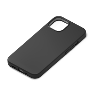 PGA 【生産完了品】iPhone 13 mini用 抗菌スリムシリコンケース ブラック PG-21JSC01BK