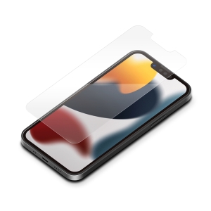 PGA 【生産完了品】iPhone 13 mini用 液晶保護ガラス ブルーライト低減/光沢 PG-21JGL05BL