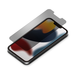 PGA iPhone 13 mini用 液晶保護ガラス 覗き見防止 PG-21JGL07MB
