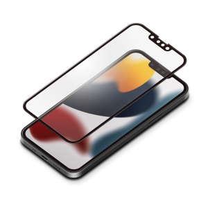 PGA iPhone 13 mini用 液晶全面保護ガラス アンチグレア PG-21JGL02FAG