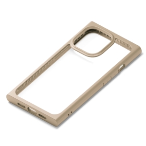 PGA iPhone 13 Pro用 ガラスタフケース スクエアタイプ ベージュ PG-21NGT07BE