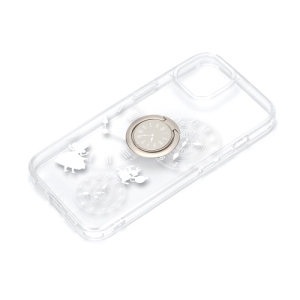 PGA 【生産完了品】iPhone 13用 リング付 抗菌ハイブリッドケース [アリス] PG-DPT21K10ALC