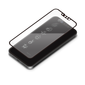 PGA iPhone 13/13 Pro用 抗菌液晶全面保護ガラス [アイコン] PG-TWGL21K06TWL