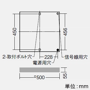 DAIKO LED一体型デザインベースライト 直付形 フラットパネル □500タイプ 非調光 FHP32W×3灯相当 昼白色 LED一体型デザインベースライト 直付形 フラットパネル □500タイプ 非調光 FHP32W×3灯相当 昼白色 LZB-92974WW 画像2