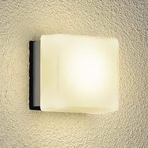 DAIKO 【生産完了品】LEDブラケットライト 防雨・防湿形 一般浴室用 白熱灯60W相当 非調光 電球色 シルバー LZW-90455YSE