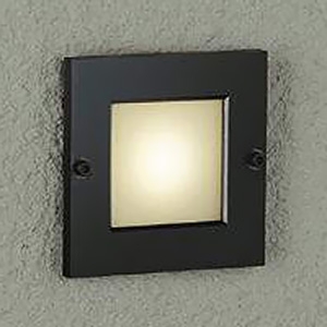 DAIKO LEDフットライト 防雨形 アウトレットボックス専用 埋込穴100×85mm 電球色 ブラック LZW-91572YB