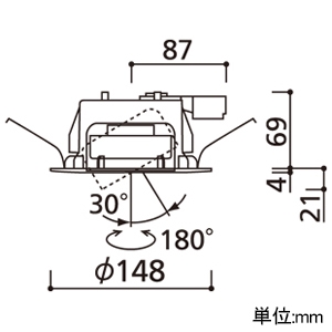 オーデリック LEDユニバーサルダウンライト R15 クラス2 高気密SB形 白熱灯器具60Wクラス LED電球フラット形 口金GX53-1 電球色〜昼光色 Bluetooth&reg;調光・調色 拡散配光 埋込穴φ125 ブラック LEDユニバーサルダウンライト R15 クラス2 高気密SB形 白熱灯器具60Wクラス LED電球フラット形 口金GX53-1 電球色〜昼光色 Bluetooth&reg;調光・調色 拡散配光 埋込穴φ125 ブラック OD361246BCR 画像2