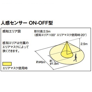 オーデリック LEDダウンライト R15 クラス2 高気密SB形 白熱灯器具100Wクラス 人感センサー付 LED電球フラット形 口金GX53-1 温白色 非調光タイプ 拡散配光 埋込穴φ100 オフホワイト LEDダウンライト R15 クラス2 高気密SB形 白熱灯器具100Wクラス 人感センサー付 LED電球フラット形 口金GX53-1 温白色 非調光タイプ 拡散配光 埋込穴φ100 オフホワイト OD361411WR 画像3