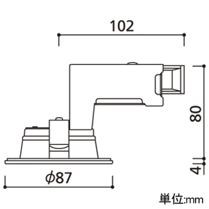 オーデリック 【生産完了品】LEDダウンライト R15 クラス2 高気密SB形 白熱灯器具100Wクラス LED一体型 電球色 LC調光 拡散配光 埋込穴φ75 サテンゴールド LEDダウンライト R15 クラス2 高気密SB形 白熱灯器具100Wクラス LED一体型 電球色 LC調光 拡散配光 埋込穴φ75 サテンゴールド OD361149R 画像2