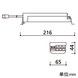 オーデリック 直流電源装置 C2500 PMW調光 AC100〜242V 屋内用 定格消費電力31W 直流電源装置 C2500 PMW調光 AC100〜242V 屋内用 定格消費電力31W XA432002P 画像2