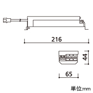 オーデリック 直流電源装置 C1500 PMW調光 AC100〜242V 屋内用 定格消費電力22W 直流電源装置 C1500 PMW調光 AC100〜242V 屋内用 定格消費電力22W XA433002P 画像2