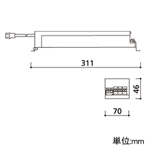 オーデリック 直流電源装置 C7000 PMW調光 AC100〜242V 屋内天井用 定格消費電力84W 直流電源装置 C7000 PMW調光 AC100〜242V 屋内天井用 定格消費電力84W XA434001P 画像2