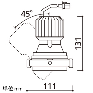 オーデリック LEDマルチユニバーサル灯体 M形 C1950 一般型 CDM-T35Wクラス LED一体型 電球色 2700K ミディアム配光 電源装置別売 マットブラック LEDマルチユニバーサル灯体 M形 C1950 一般型 CDM-T35Wクラス LED一体型 電球色 2700K ミディアム配光 電源装置別売 マットブラック XS412194H 画像2