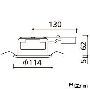 オーデリック 【生産完了品】LEDダウンライト 防雨型 R15 クラス2 高気密SB形 白熱灯器具100Wクラス LED電球フラット形 口金GX53-1 温白色 配光角98° 埋込穴φ100 オフホワイト LEDダウンライト 防雨型 R15 クラス2 高気密SB形 白熱灯器具100Wクラス LED電球フラット形 口金GX53-1 温白色 配光角98° 埋込穴φ100 オフホワイト OD261968WR 画像2