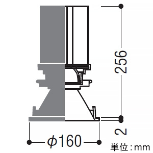 コイズミ照明 LEDベースダウンライト グレアレス 4000・5500lmクラス HID100W相当 埋込穴φ150mm 調光調色 電球色〜昼白色 鏡面コーン・白色枠 電源別売 LEDベースダウンライト グレアレス 4000・5500lmクラス HID100W相当 埋込穴φ150mm 調光調色 電球色〜昼白色 鏡面コーン・白色枠 電源別売 XD251515WX 画像2