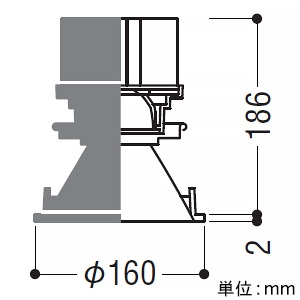 コイズミ照明 LEDベースダウンライト グレアレス 1000・1500・2000lmクラス HID35W・JR12V50W相当 埋込穴φ150mm 調光調色 電球色〜昼白色 鏡面コーン・黒色枠 電源別売 LEDベースダウンライト グレアレス 1000・1500・2000lmクラス HID35W・JR12V50W相当 埋込穴φ150mm 調光調色 電球色〜昼白色 鏡面コーン・黒色枠 電源別売 XD251516BX 画像2