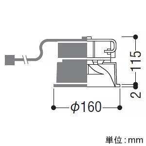 コイズミ照明 LEDベースダウンライト 1500・2000lmクラス HID35W・FHT32W〜42W相当 埋込穴φ150mm 昼白色 電源別売 LEDベースダウンライト 1500・2000lmクラス HID35W・FHT32W〜42W相当 埋込穴φ150mm 昼白色 電源別売 XD92564 画像2