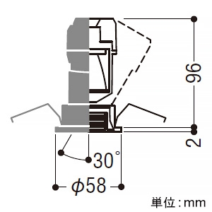 XD92480 (コイズミ照明)｜ユニバーサルダウンライト φ50｜業務用照明器具｜電材堂【公式】