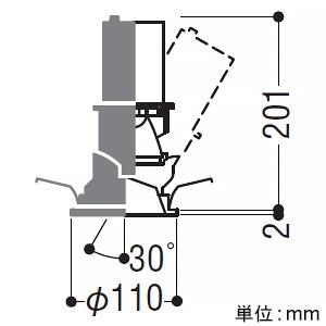 コイズミ照明 【生産完了品】LEDユニバーサルダウンライト グレアレス 600・800・1000lmクラス JR12V50W相当 埋込穴φ100mm 配光角25° 調光調色 電球色〜昼白色 鏡面コーン・白色枠 電源別売 LEDユニバーサルダウンライト グレアレス 600・800・1000lmクラス JR12V50W相当 埋込穴φ100mm 配光角25° 調光調色 電球色〜昼白色 鏡面コーン・白色枠 電源別売 XD203015WX 画像2