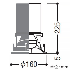 コイズミ照明 LEDウォールウォッシャーダウンライト 3000・3500・4500lmクラス HID70〜100W・FHT42W×2〜42W×3相当 埋込穴φ150mm 配光角50° 温白色 電源別売 LEDウォールウォッシャーダウンライト 3000・3500・4500lmクラス HID70〜100W・FHT42W×2〜42W×3相当 埋込穴φ150mm 配光角50° 温白色 電源別売 XD301520WM 画像2